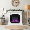 Hivvago 26 Inch Recessed Electric Fireplace With Adjustable Flame Brightness