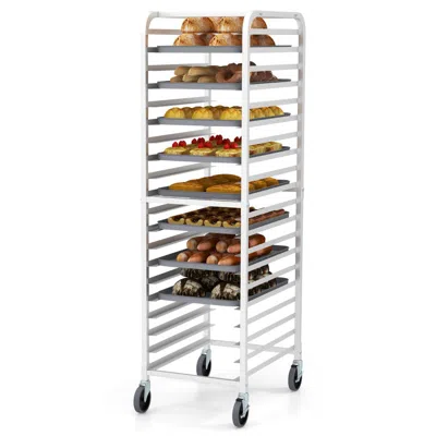 Hivvago 26 X 20 X 70 Inch 20 Sheet Aluminum Pan Rolling Bakery Rack