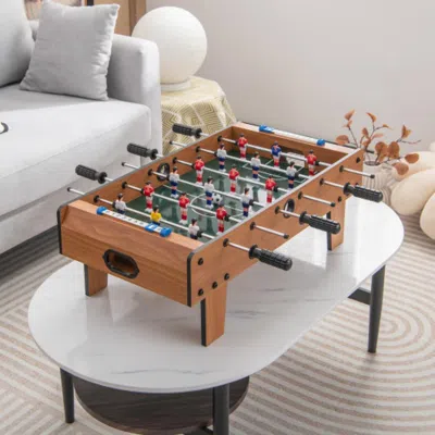Hivvago 27 Inch Foosball Table Mini Tabletop Soccer Game
