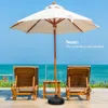 Hivvago 27 Lbs Fillable Round Umbrella Base Stand For Yard Garden Poolside