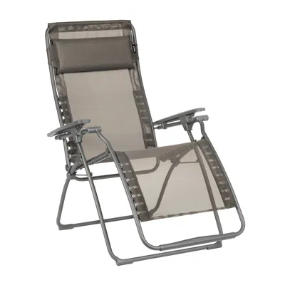 Hivvago 28" Graphite Metal Outdoor Zero Gravity Chair With Graphite Cushion