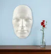 Hivvago 28" X 17" White People Handmade Resin Wall Decor In White