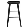 Hivvago 29" Black Manufactured Wood Backless Bar Height Bar Chair In Black
