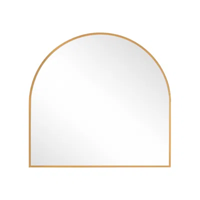 Hivvago 29" Gold Arch Metal Framed Full Length Hanging Mirror
