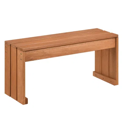 Hivvago 2-person Outdoor Garden Bench With Solid Wooden Frame For Backyard