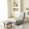 Hivvago 3 Angle Reclining Rotating Sofa Chair Japanese Style Lazy Balcony Chaircement - Cement Grey In Gray