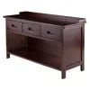 Hivvago 3-drawer Bench With Storage Walnut