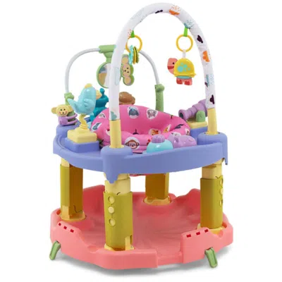 Hivvago 3-in-1 Baby Activity Center With 3-position For 0-24 Months-pink In Blue