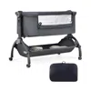 Hivvago 3-in-1 Baby Bassinet With Double-lock Design And Adjustable Heights-gray