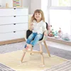 Hivvago 3-in-1 Convertible Wooden High Chair With Cushion-black