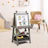 Hivvago 3 In 1 Double-sided Storage Art Easel-gray