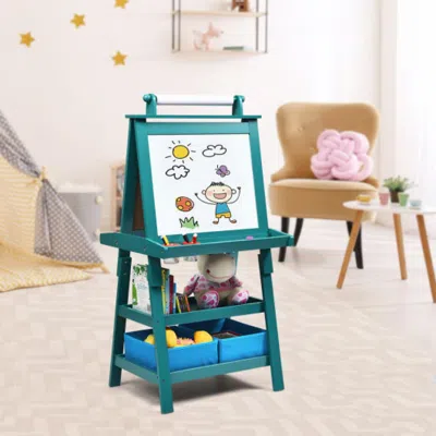 Hivvago 3 In 1 Double-sided Storage Art Easel-green