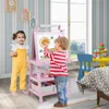Hivvago 3-in-1 Double-sided Storage Art Easel-pink
