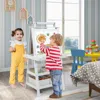 Hivvago 3-in-1 Double-sided Storage Art Easel-white