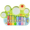 Hivvago 3-in-1 Electronic Piano Xylophone Game Drum Set