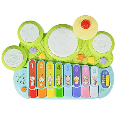 Hivvago 3-in-1 Electronic Piano Xylophone Game Drum Set