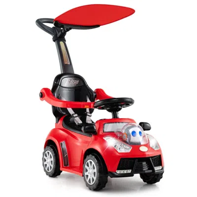 Hivvago 3 In 1 Push Car For Toddler Stroller Sliding Walking Car For Boys And Girls In Red