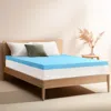 Hivvago 3-inch Thick High Density Memory Foam Mattress Topper In Neutral