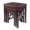 Hivvago 3-pc Nesting Tables Cappuccino