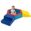 Hivvago 3-piece Baby Foam Climbing Blocks Climb And Crawl Set With 100 Ocean Balls