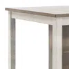 Hivvago 3 Piece Counter Height Table And Barstool Set, Antique White And Brown