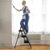 Hivvago 3-step Ladder With Wide Anti-slip Pedal-3-step
