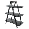 Hivvago 3-tier A-frame Shelf Black