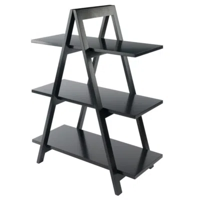 Hivvago 3-tier A-frame Shelf Black