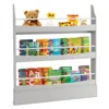 Hivvago 3-tier Bookshelf With 2 Anti-tipping Kits For Books And Magazines-white
