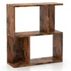 Hivvago 3-tier Bookshelf With Display Shelf For Small Space