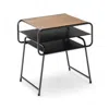 Hivvago 3-tier Compact Side End Table With Storage Shelf-coffee
