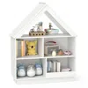 Hivvago 3-tier House-shaped Toy Storage Organizer With Open Shelves-white