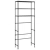 Hivvago 3 Tier Over The Washer Laundry Storage Rack, 67 Inch Tall Black Steel In Black