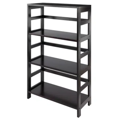 Hivvago 3-tier Storage Shelf Espresso In Black