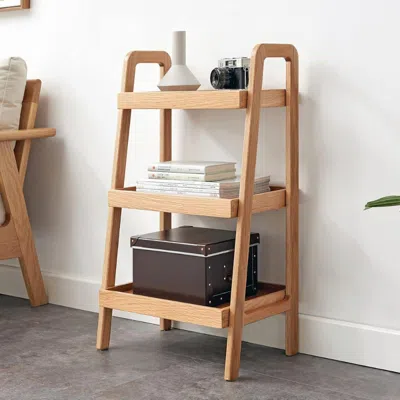 Hivvago 3-tier Wood Shoe Rack And Storage Bench In Neutral