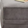 Hivvago 30" Gray Velvet Storage In Brown