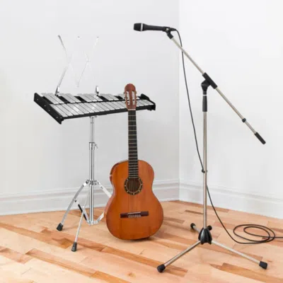 Hivvago 30 Notes Percussion With Practice Pad Mallets Sticks Stand
