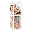 Hivvago 300l Large Stuffed Animal Storage With Open Top And Elastic Cords