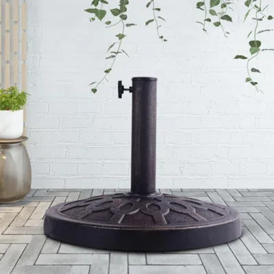 Hivvago 30lbs 18 Inches Heavy Duty Outdoor Patio Market Umbrella Base