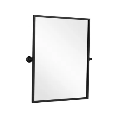 Hivvago 31" Black Metal Framed Full Length Hanging Mirror