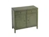 Hivvago 31" Green Solid Wood Two Drawer Sideboard With Two Doors In Green