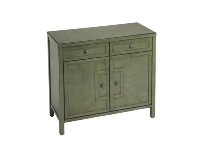 Hivvago 31" Green Solid Wood Two Drawer Sideboard With Two Doors