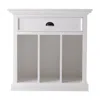 Hivvago 31" White Solid And Manufactured Wood Nightstand