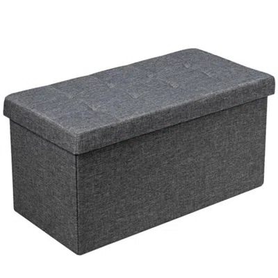 Hivvago 31.5 Inch Fabric Foldable Storage With Removable Storage Bin-dark Gray