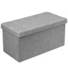 Hivvago 31.5 Inch Fabric Foldable Storage With Removable Storage Bin-light Gray