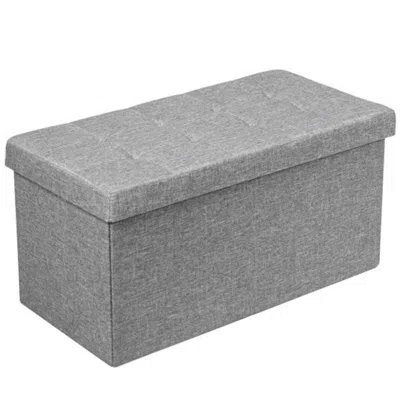 Hivvago 31.5 Inch Fabric Foldable Storage With Removable Storage Bin-light Gray