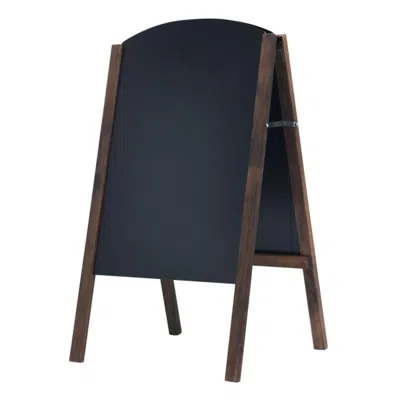 Hivvago 31.5 Inch Wood A-frame Sidewalk Signage Chalkboard