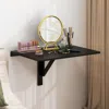 Hivvago 31.5 X 23.5 Inch Wall Mounted Folding Table For Small Spaces-black