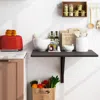 Hivvago 31.5 X 23.5 Inch Wall Mounted Folding Table For Small Spaces-brown