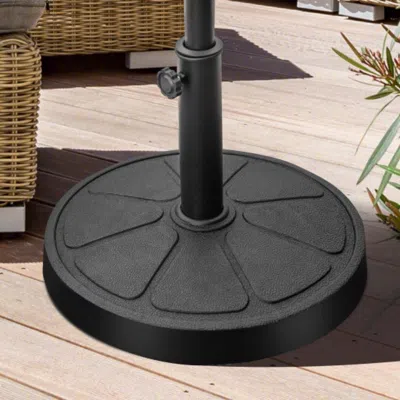 Hivvago 31lbs 18 Inch Round Outdoor Umbrella Base
